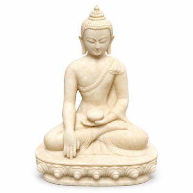 15cm Imitation Marble Buddha